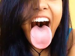 Sexy Brazilian Teen Tongue Fetish